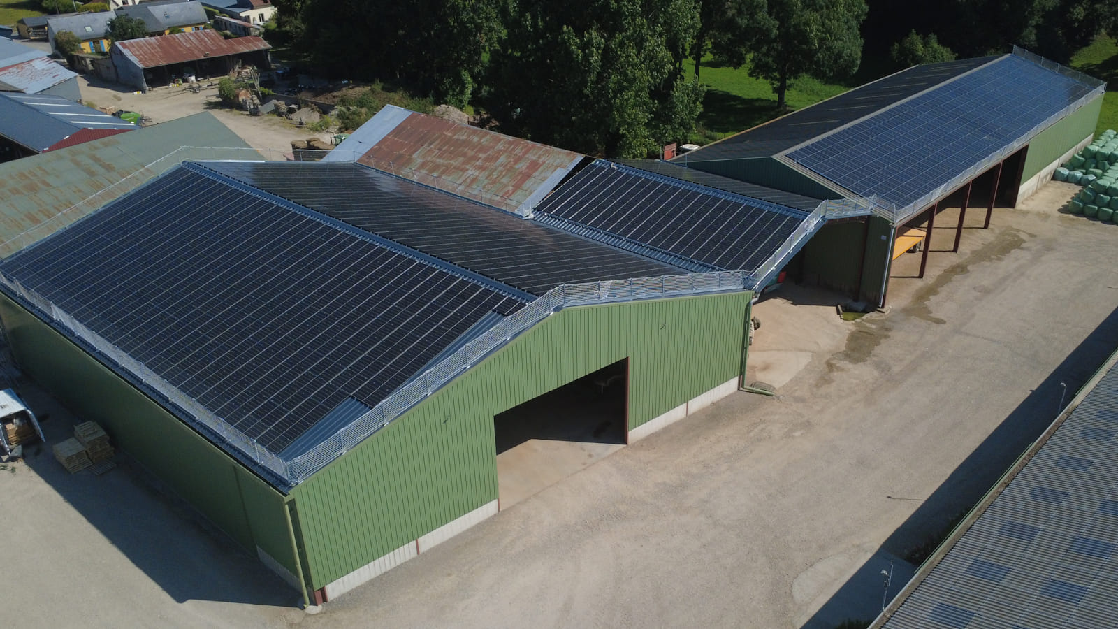 Installation solaire sur exploitation laitière