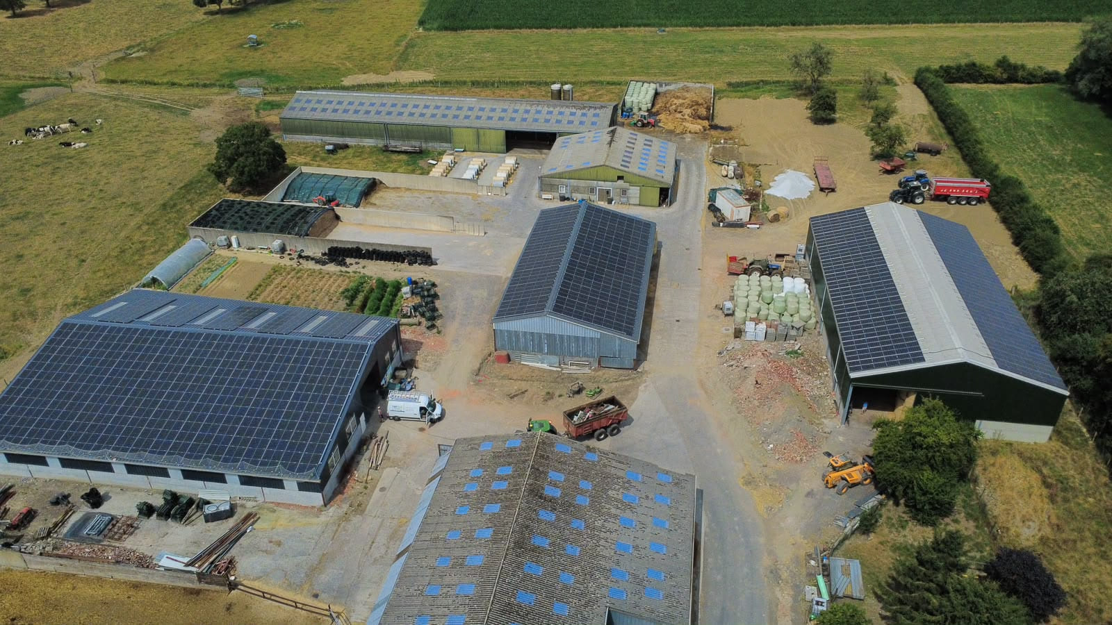 Installation photovoltaïque sur hangar agricole